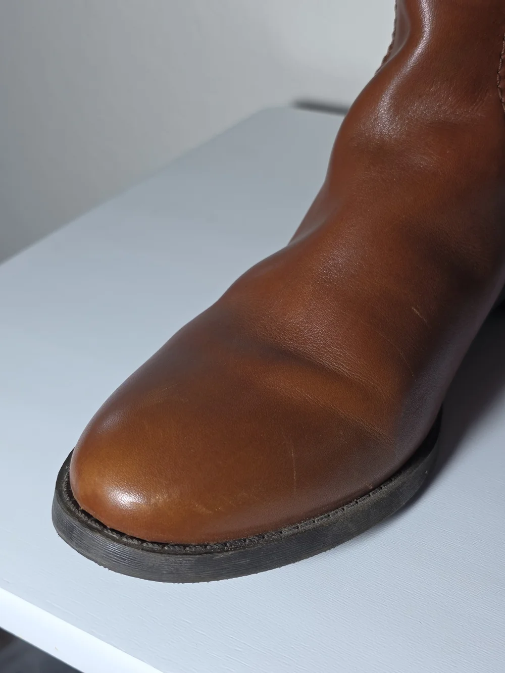 I.N.C. International ConceptsFawne Riding Leather Boots Cognac Size 9 (40)